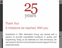 Tablet Screenshot of meenakshigroup.com